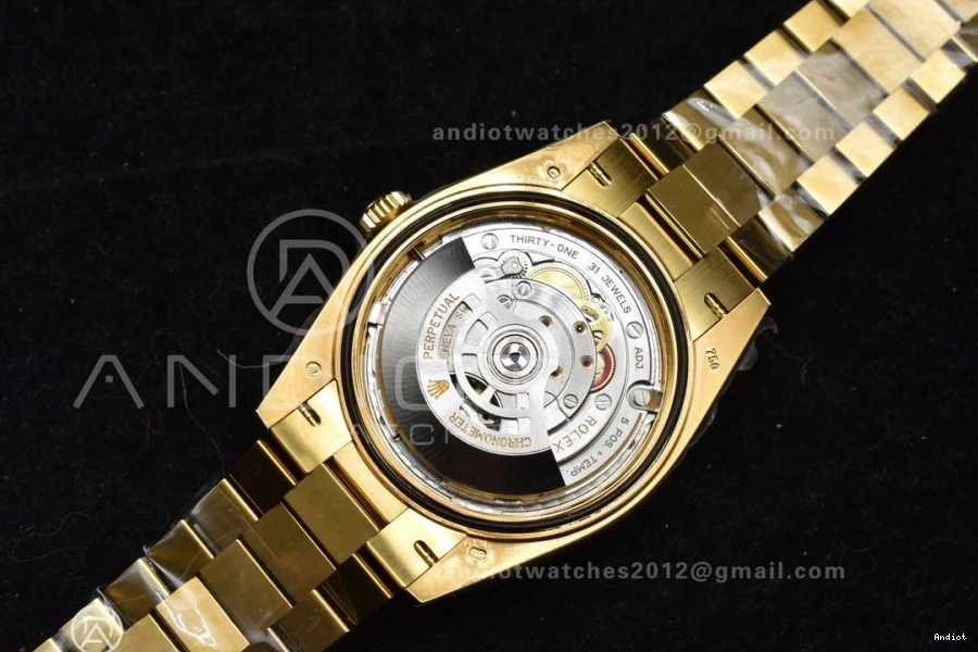 228238 Day VR3255 Green 1:1 President Weight) Roman (Gain 40 on Date Dial Best Bracelet Edition YG ARF 0327